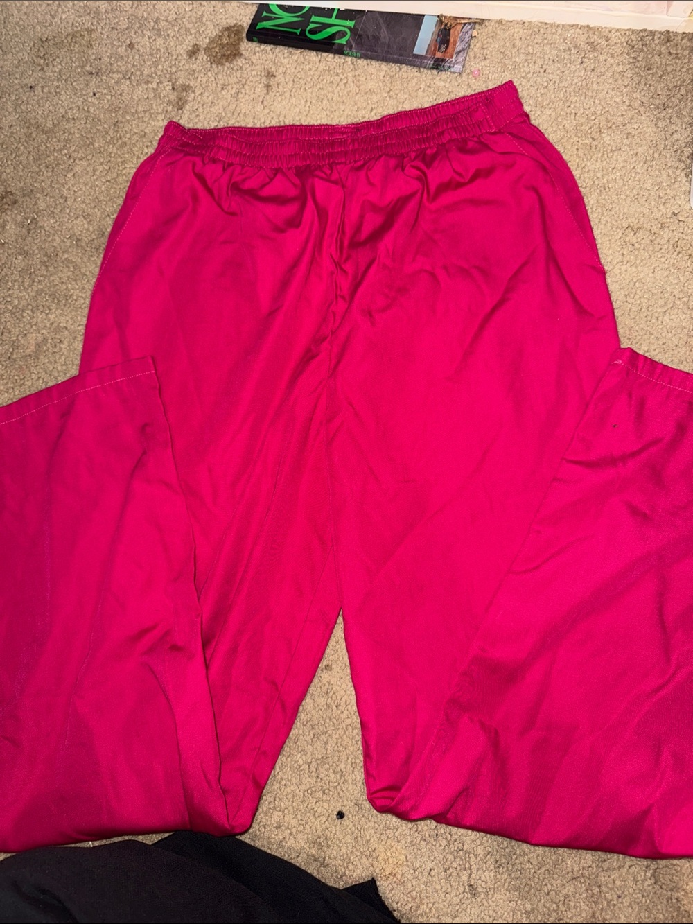 Straight Leg Women's Pants in Bright Pink